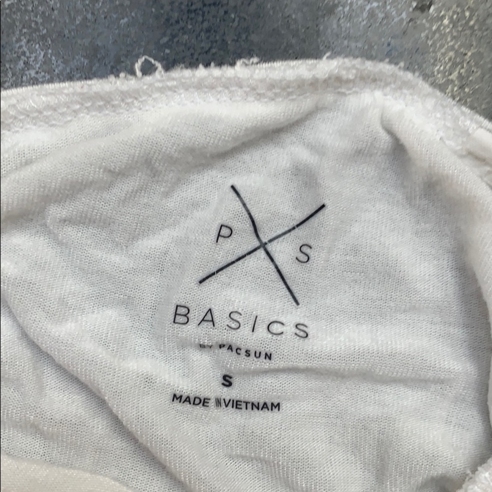 White Ruffled Baby Tee - Picture 2 of 2